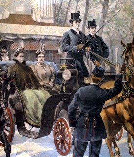 Visite de la reine Wilhelmine de Hollande, accompagnée de sa mère à Paris, du 1 mai 1898