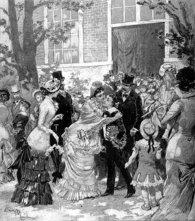 Prize giving  in Paris, in "Le Monde illustré", 8-6-1881