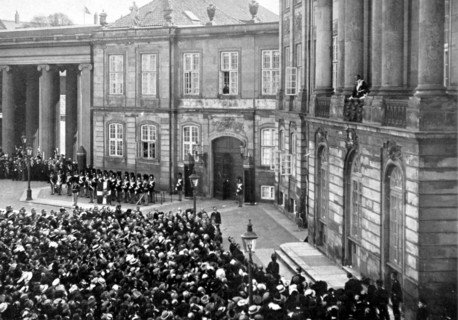 Proclamation du nouveau roi à Copenhague (15 mai 1912)