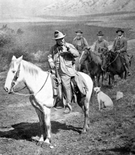 M. Théodore Roosevelt, à la chasse à l'ours dans le Colorado (1905)