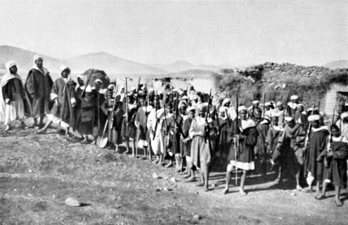Rif War, Morocco (1922).
Guard of the Abadda Dar Chaief