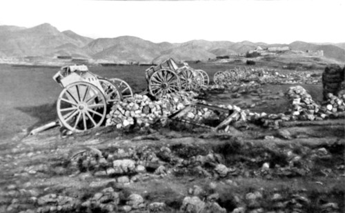 Guerre du Rif, Maroc.
L'ancien camp espagnol d'Annual capturé par les Rifains le 21 juillet 1921.
