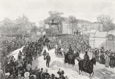 Funeral of Munkacsy in Budapest, 1900