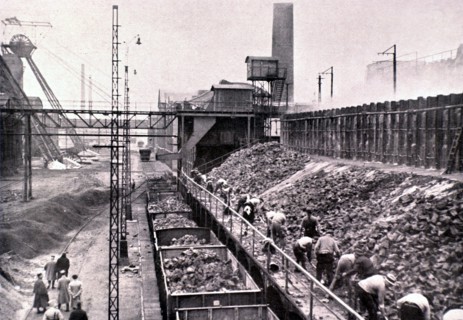Occupation française de la Ruhr, à la cokerie de Westerholt en 1923.
