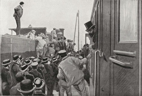 Arrival of President Paul Krüger in Marseille, 1900.