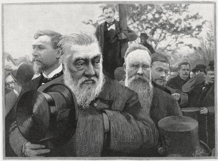 Arrival of President Krüger in France, in 1900