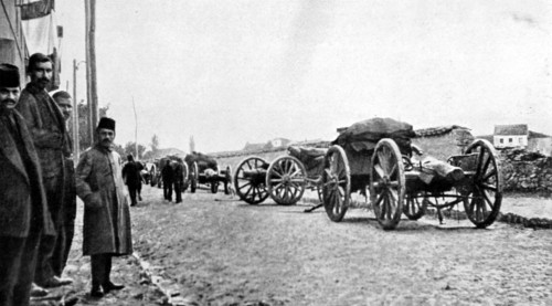 Balkan War.
Retreat of the Turkish army in Macedonia, 1912