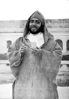 Portrait du sultan Moulai Hafid à Fez au Maroc, le 1er janvier 1912.