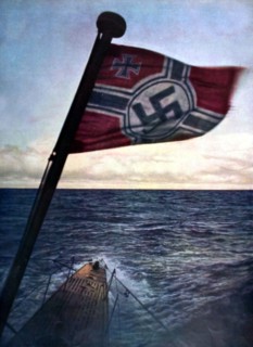 Un sous-marin allemand dans l'océan Atlantique Nord, in la revue "Signal" de février 1941.