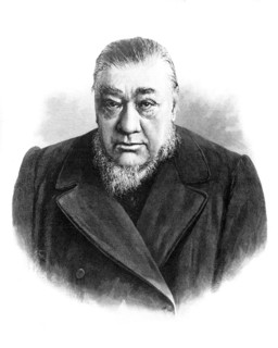 Guerre du Transvaal (1900).
Portrait du président Krüger.