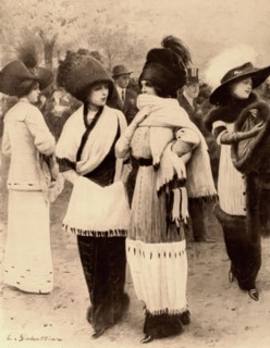 Mode de l'hermine à Paris, en 1910