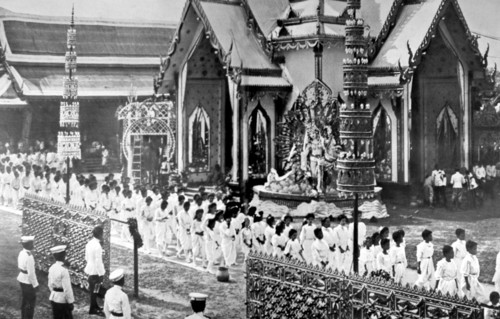 Funérailles de S.M. Chulalongkorn, roi du Siam, à Bangkok en 1910
