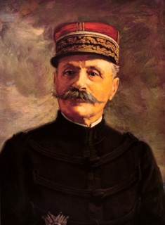 Première Guerre Mondiale. 
Portrait du général Foch, commandant en chef des armées du Nord (1915).