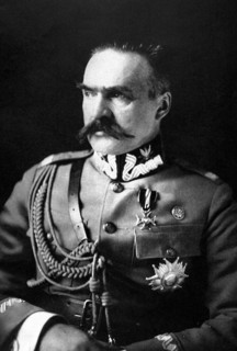 Portrait of marshal Pilsudski, in Poland (1926)