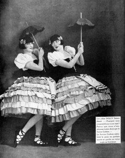 Publicité pour le savon Cadum avec les Dolly Sisters, en France (1926).
