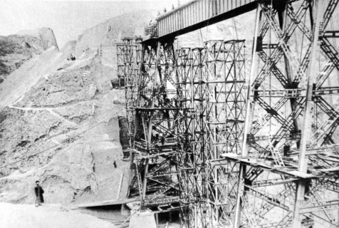 Construction d'une ligne de chemin de fer franco-belge en Chine centrale (1924)