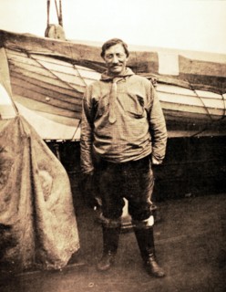 Conquest of the North pole. Portrait of Dr Frederick Albert Cook (1909)