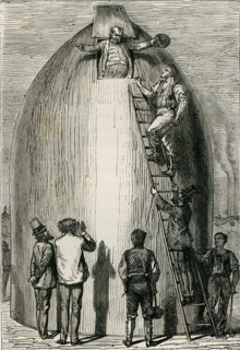 Jules Verne, 'From the Earth to the Moon':
Arrival of the rocket, J.T. Maston has put on weight!