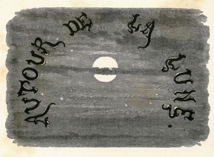 Jules Verne, 'Around the moon', frontispiece