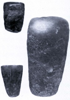 Three jade axes