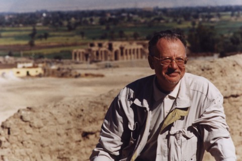 Christian Jacq at Dayr al Madinah site