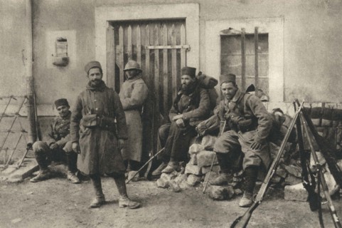 Moroccan tirailleurs returning from the Fort de Douaumont