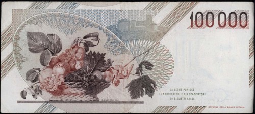 Billet de 100000 Lires