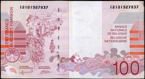 Billet de 100 Francs belges