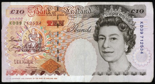 Billet de 10 Livres Sterling