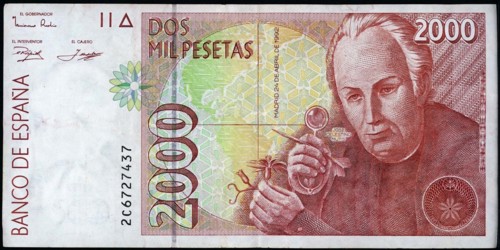 2,000 Pesetas banknote