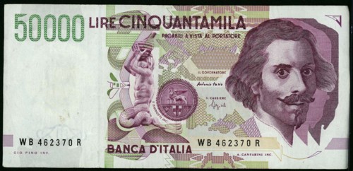 Billet de 50000 Lires italiennes