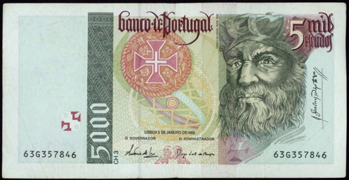 Billet de 5000 Escudos