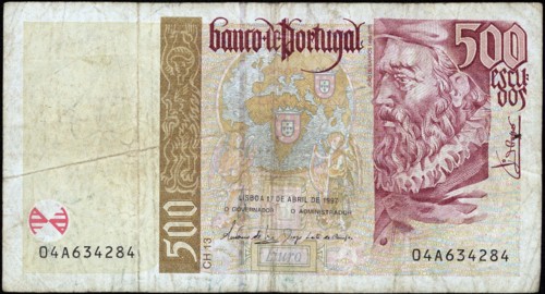 Billet de 500 Escudos