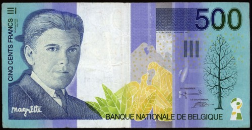 Billet de 500 Francs Belges