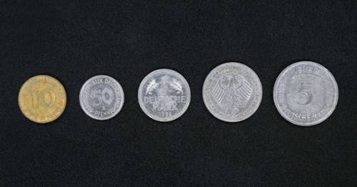 German currency coins
