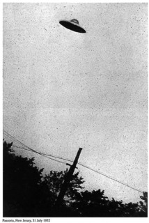 Image of purported UFO, Passoria, New Jersey, USA, 31st July 1952