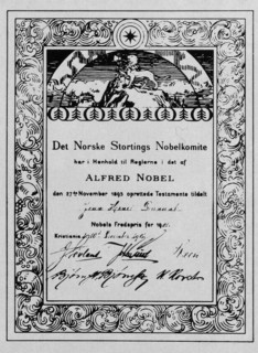 1901, Nobel prize