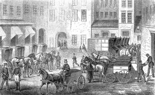 Berlin Post courtyard, 1868