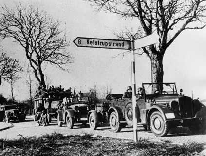 1940 / Norvège / 2nde Guerre mondiale / Troupes allemandes en Norvège