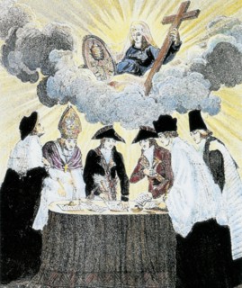 Cartoon illustrating the concordat