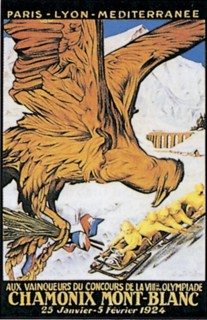 Poster of the First Winter Olympic games in Chamonix