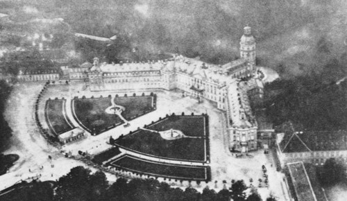 Air raid over Karlsruhe, in Germany