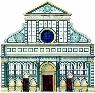 Leon Battista Alberti ; Church Santa Maria Novella, Florence