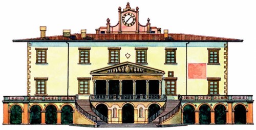 Giuliano de Sangallo
Villa de Poggio a Caiano, près de Florence, qui appartenait aux Médicis