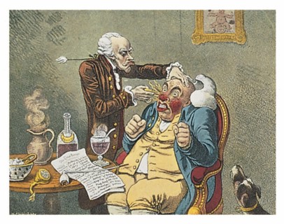 Perkinism, medical treatment with "metallic tractors"