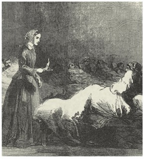 Florence Nightingale, nurse on the front