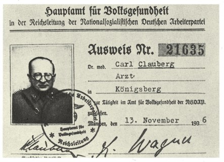Carl Clausberg Identity Card