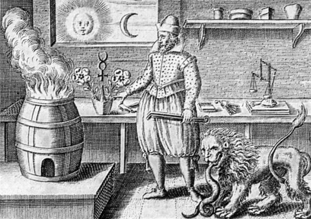 Laboratoire d'un alchimiste