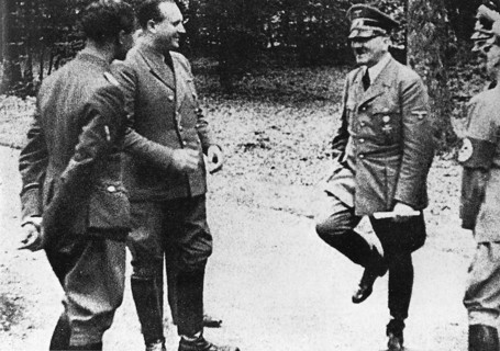 Hitler's jubilation after the surrender of France
