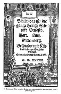 Bible translation by Martin Luther